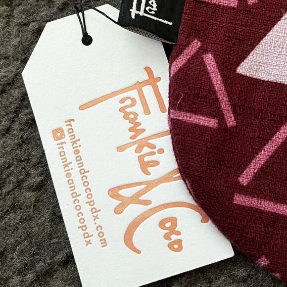 Frankie & Coco Mulberry Tri Half Moon Zip Pouch - Picture 3 of 5